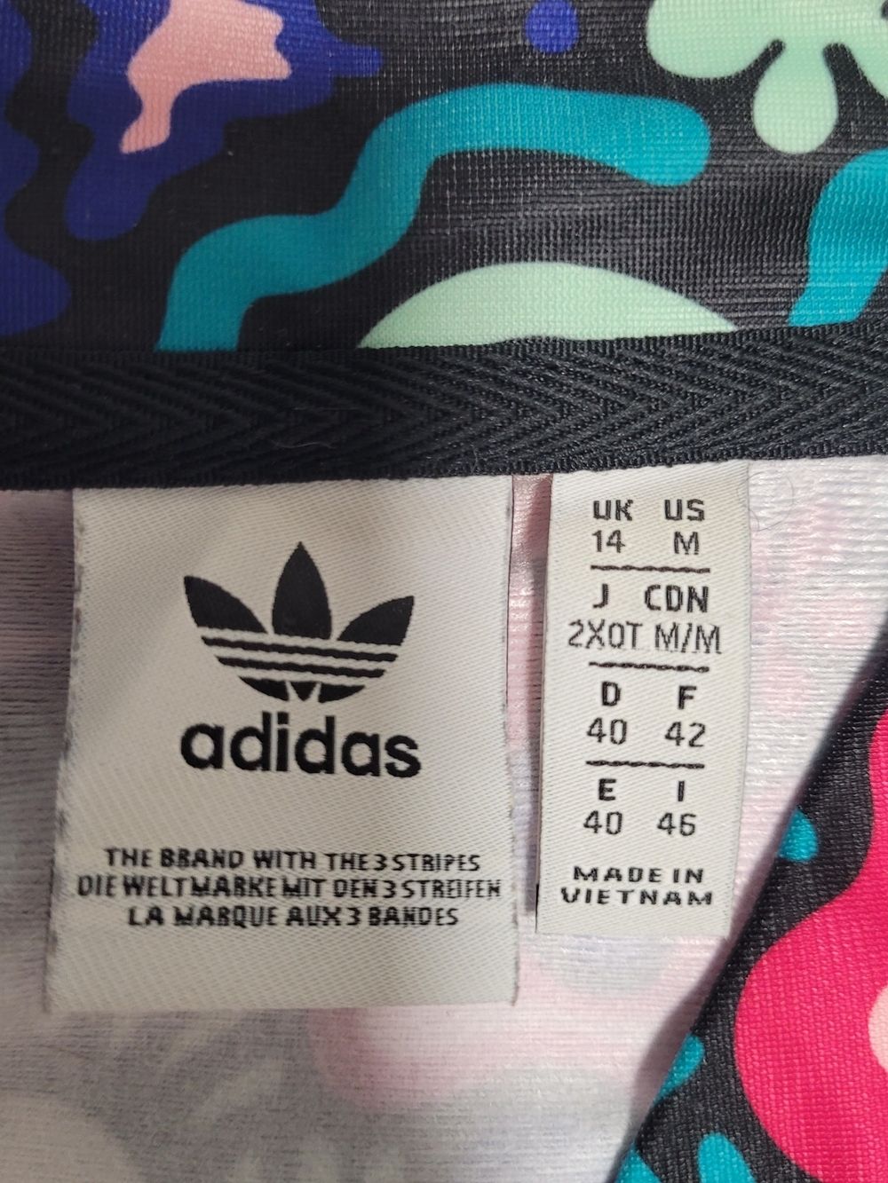 Adidas Hattie Stewart Eyes Multicolor Graphic Track Jacket - Picture 4 of 11